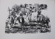 Makoba-The world's greatest car race I 2010-screenprint-LR