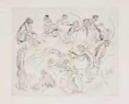 Gavronsky-Evolutionary Choice 2011-Drypoint with handpainting-LR