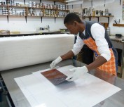 Senzo working at DKW
