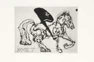 Kentridge - Nose 7 2008 - Sugarlift aquatint & engraving - LR
