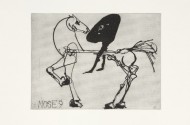 Kentridge - Nose 9 2008- Sugarlift aquatint and engraving - LR