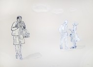 Yang-One Space No.2 2012-Mixed Media on Paper-LR