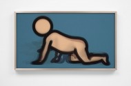 Opie-Dino Crawling 2012-Lenticular Acrylic in an Aluminium Frame-LR