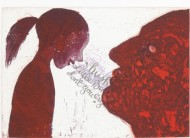 Siopis-Don't You Cry 2004-Sugarlift,Aquatint,Burnishing,Scraping with Photocopy Transfer-LR