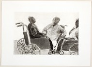 Nhlengethwa-Aha!Mangaung is coming 2012-Hardground etching,spitbite aquatint,drypoint & gampi on chine colle-LR