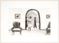 Nhlengethwa-Offline Again 2012-Hardground etching,spitbite aquatint,drypoint & gampi on chine colle-LR