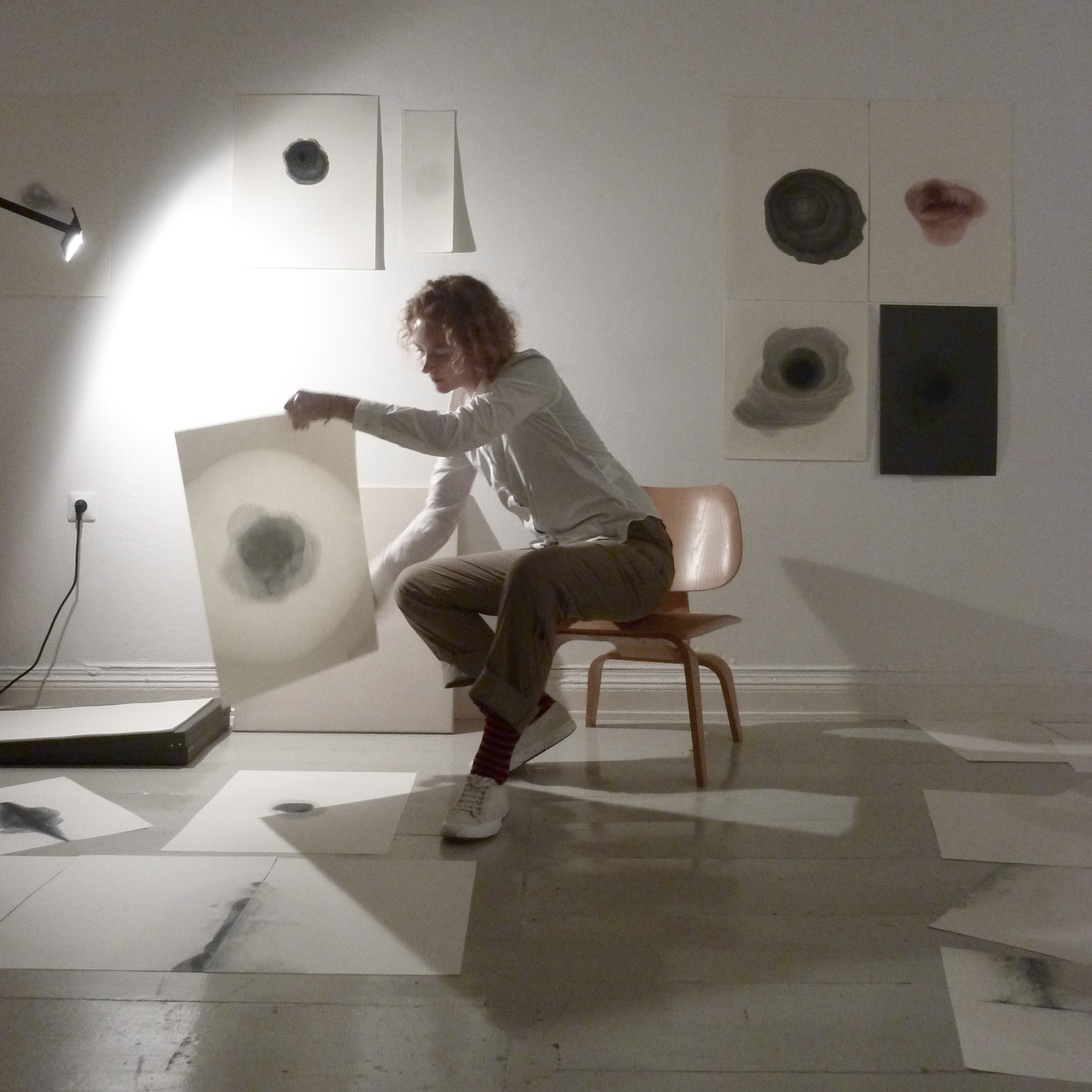 Alexandra Ross in her studio, Berlin, 2010