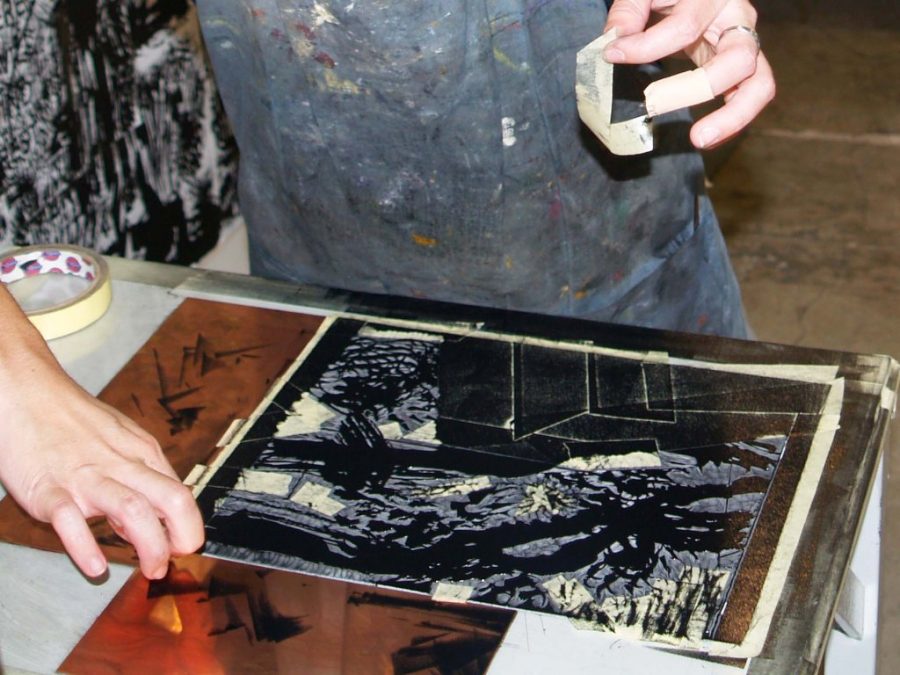 Assembling William Kentridge’s Linocut Trees - DAVID KRUT PROJECTS