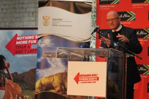 Honourable Minister of Tourism, Mr. Derek Hanekom 