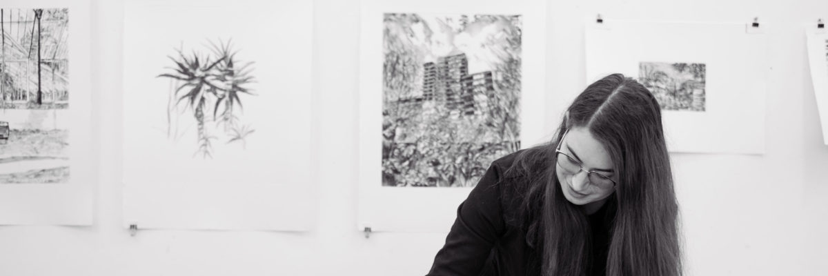 Adele van Heerden artist in residence David Krut workshop